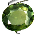 0.65ct, Natural Vivid Yellowish Green Sapphire 6x5mm Oval, VS loose stone, September Birthstone, VS Clarity