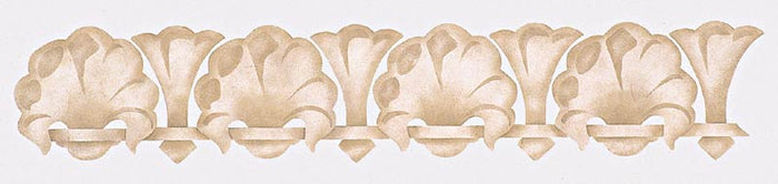 #136 Classical Shell Border Stencil