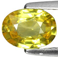 1.40ct, Natural Vivid Medium Yellow Sapphire 8x6mm Oval, VS loose stone, September Birthstone, VS Clarity