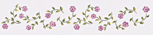 #241 Folk Art Posies Stencil