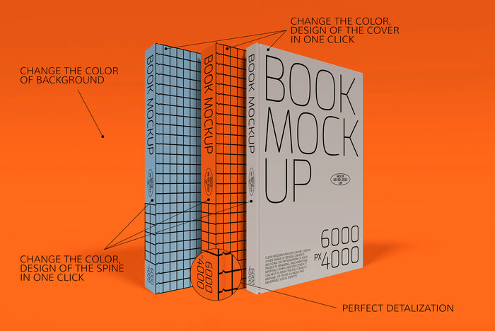 4 Book Mockup Set