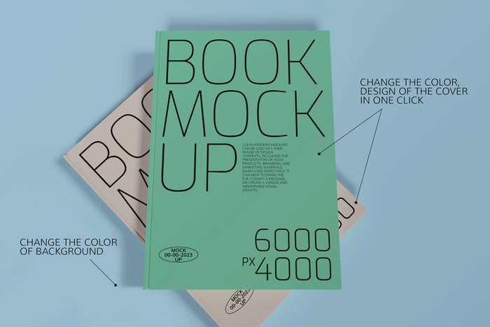 4 Book Mockup Set