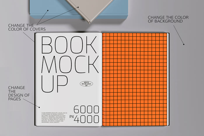 4 Book Mockup Set