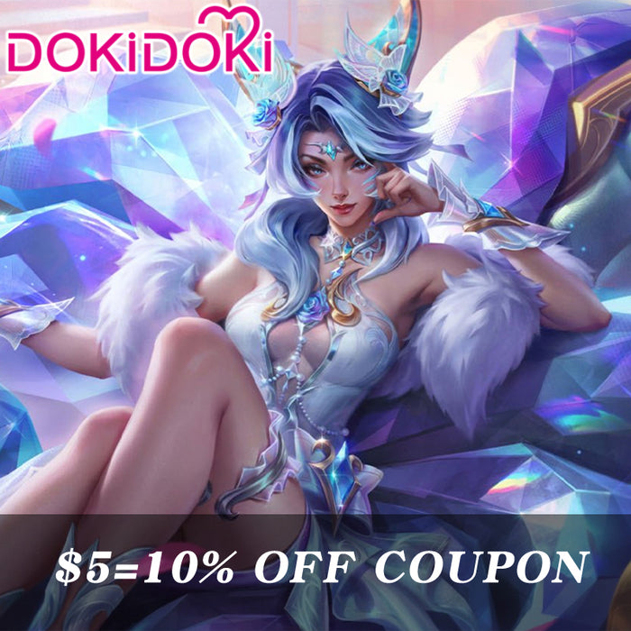 $5 Deposit =10% off Coupon DokiDoki Game Cosplay Crystal Rose Fox  Costume