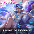 $5 Deposit =10% off Coupon DokiDoki Game Cosplay Crystal Rose Fox  Costume
