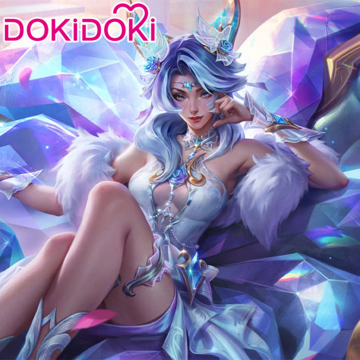 $5 Deposit =10% off Coupon DokiDoki Game Cosplay Crystal Rose Fox  Costume