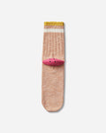 KAPITAL 60 Yarns Ivy Rainbowy Happy Heel-Hold Socks Orange - Pink Underwear Socks K2504XS534 ORANGEXPINK