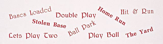 #824 The Olde Ball Game Stencil