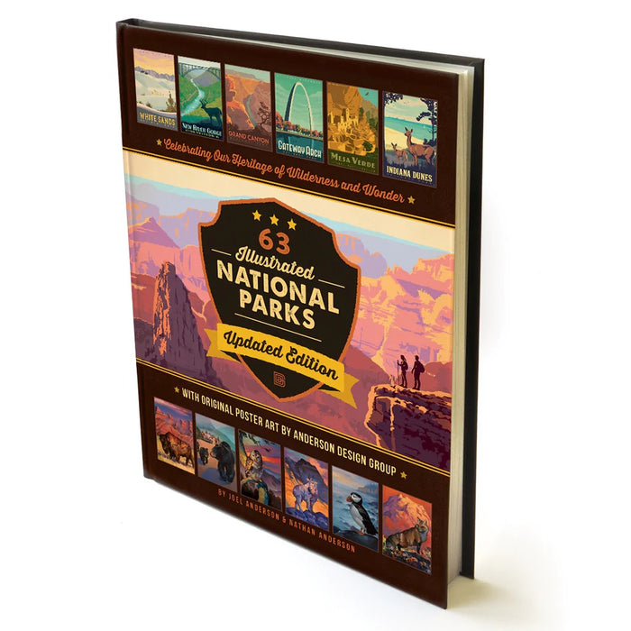 Anderson Design Group 63 National Parks: Updated Edition HARD COVER Coffee Table Book