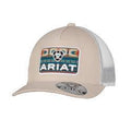 Ariat Men's Southwestern Logo Patch Cap in Beige