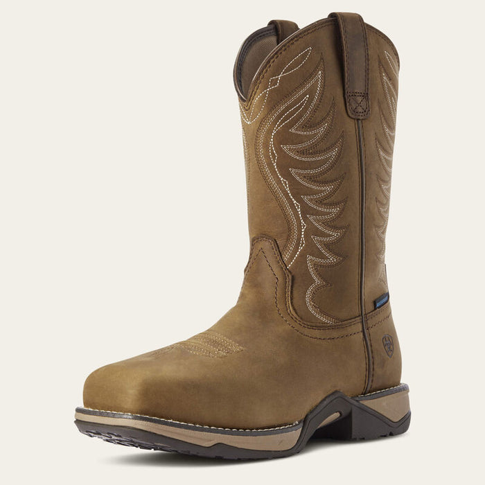 Ariat Women's Anthem Waterproof Composite Toe Work Boot in Distressed Brown