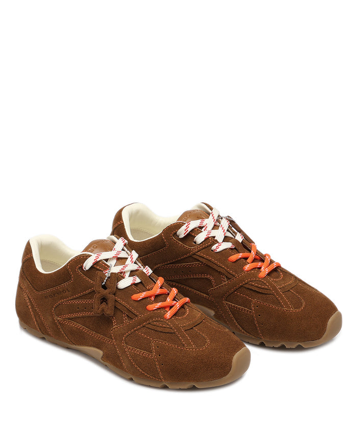 Atlas Tan Suede Sneakers - pair view