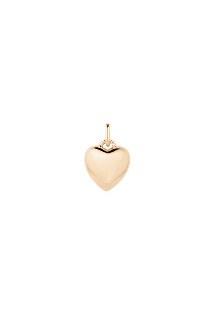 Thatch Aurelie Puffy Heart Clip Charm in gold