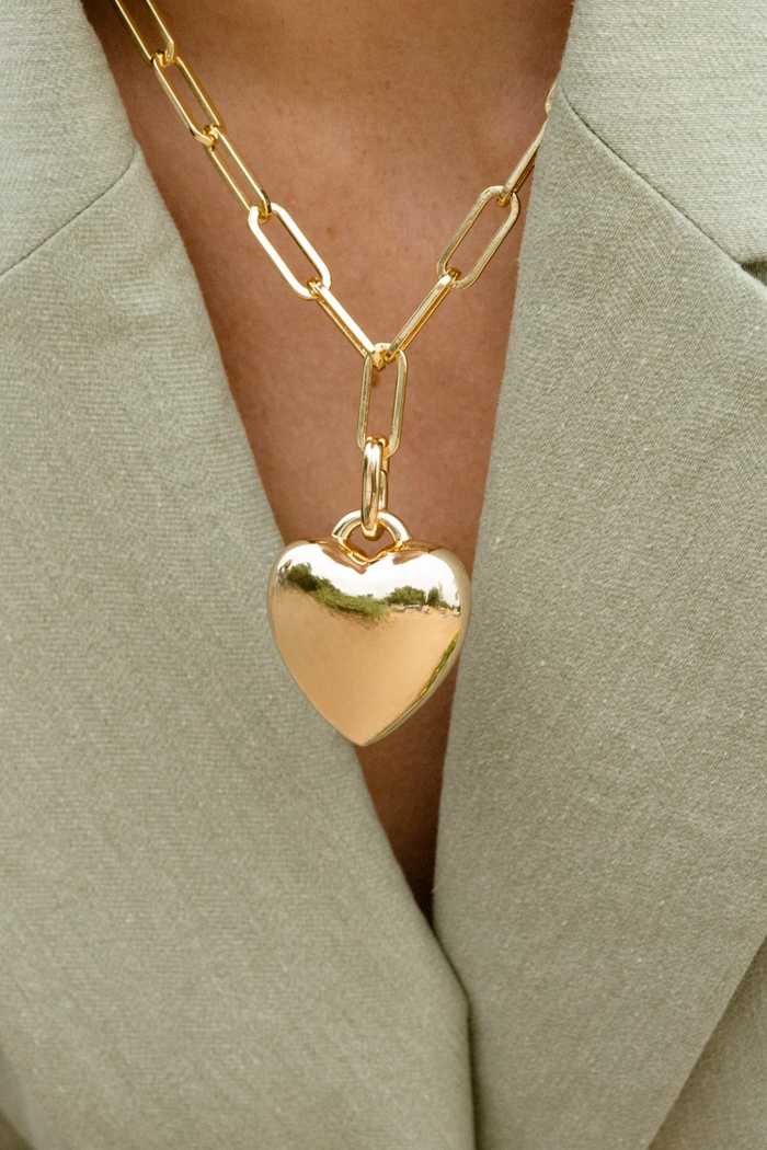 Aurelie Puffy Heart Clip Charm