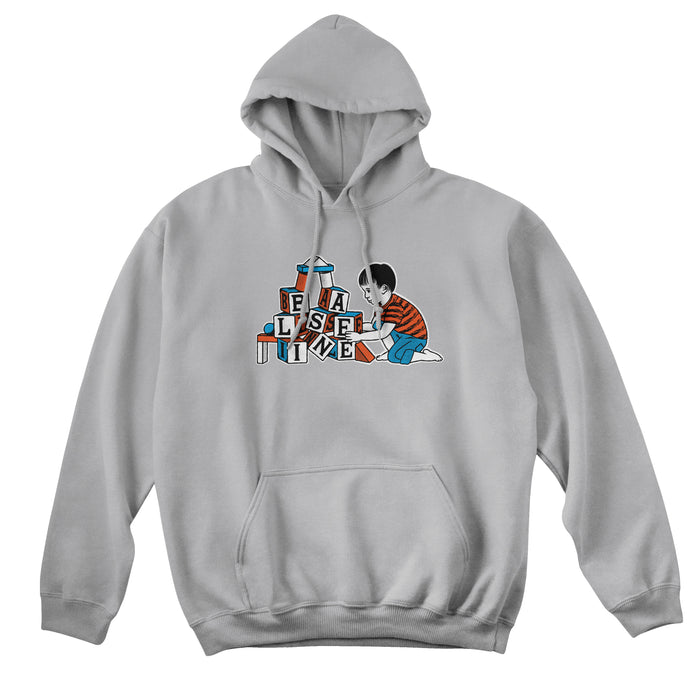 Baseline - Blockhead Hood (Grey Melange/Red & Blue)