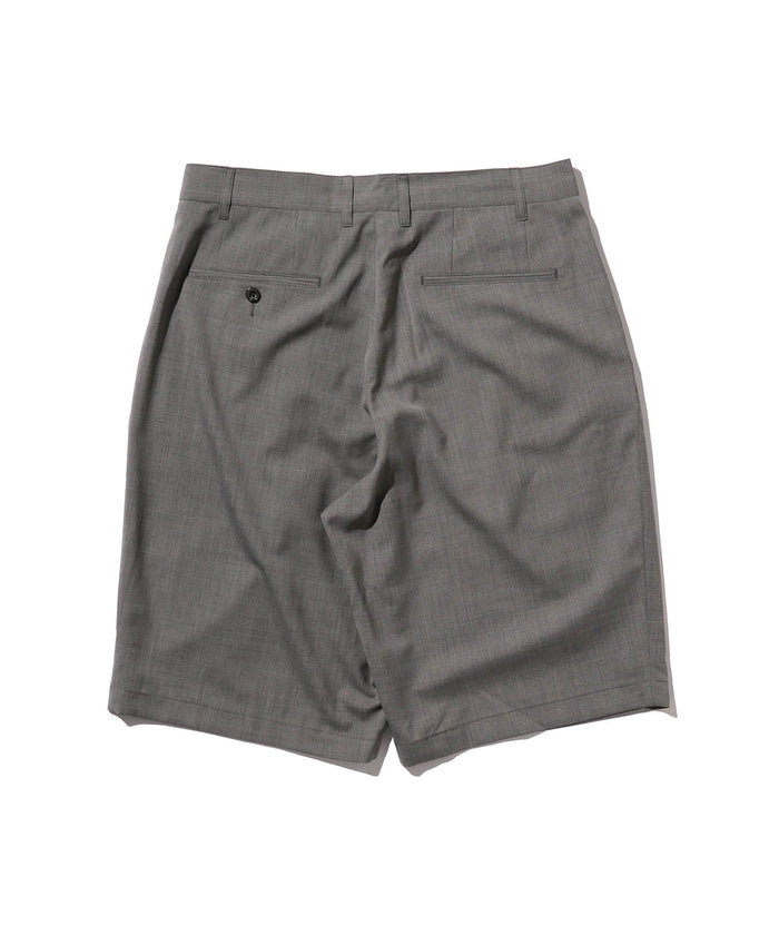 Beams Plus 2 Pleats Shorts Wool Tropical - Grey