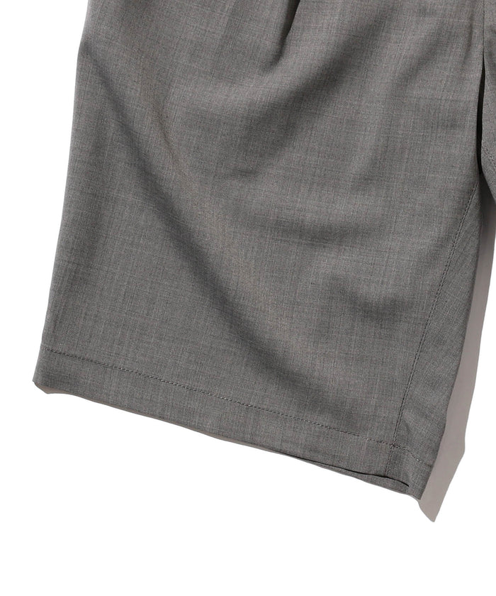 Beams Plus 2 Pleats Shorts Wool Tropical - Grey