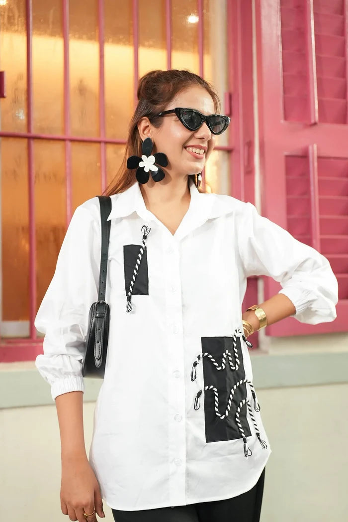 Designer white co ord set