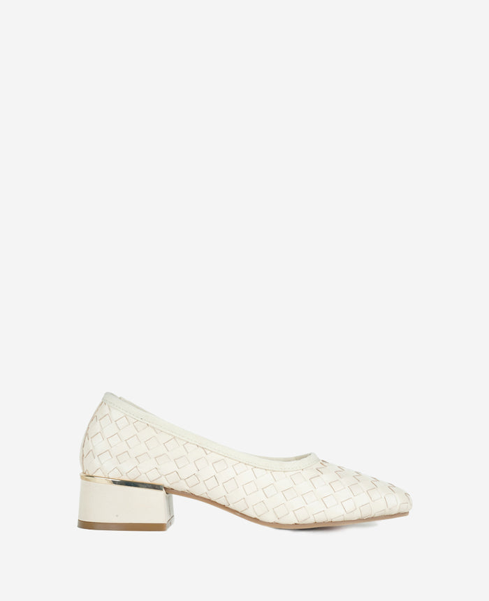 Birdie Woven Leather Pump