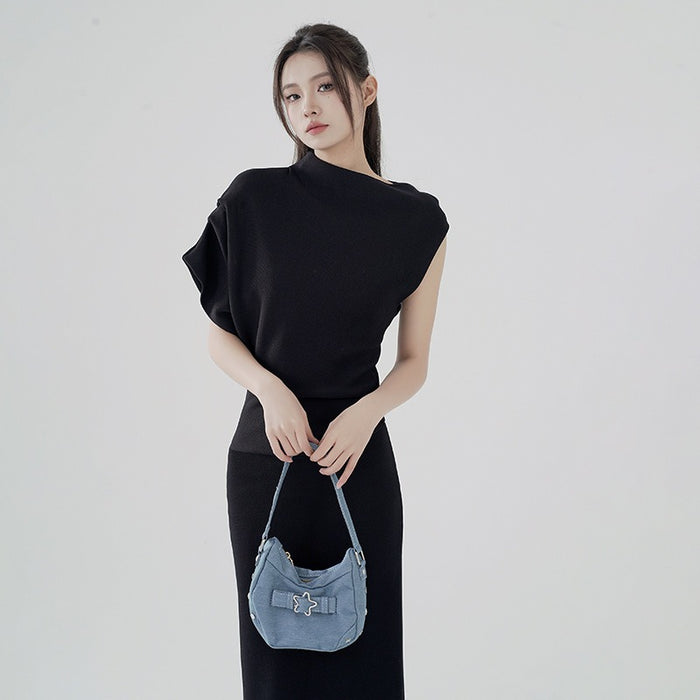 Black Long Korean Style Dress