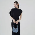 Black Long Korean Style Dress