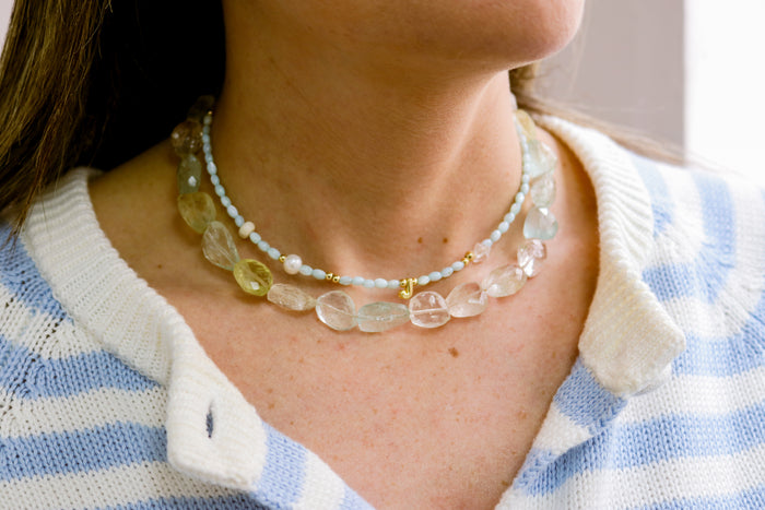 Blue Crush Necklace Set