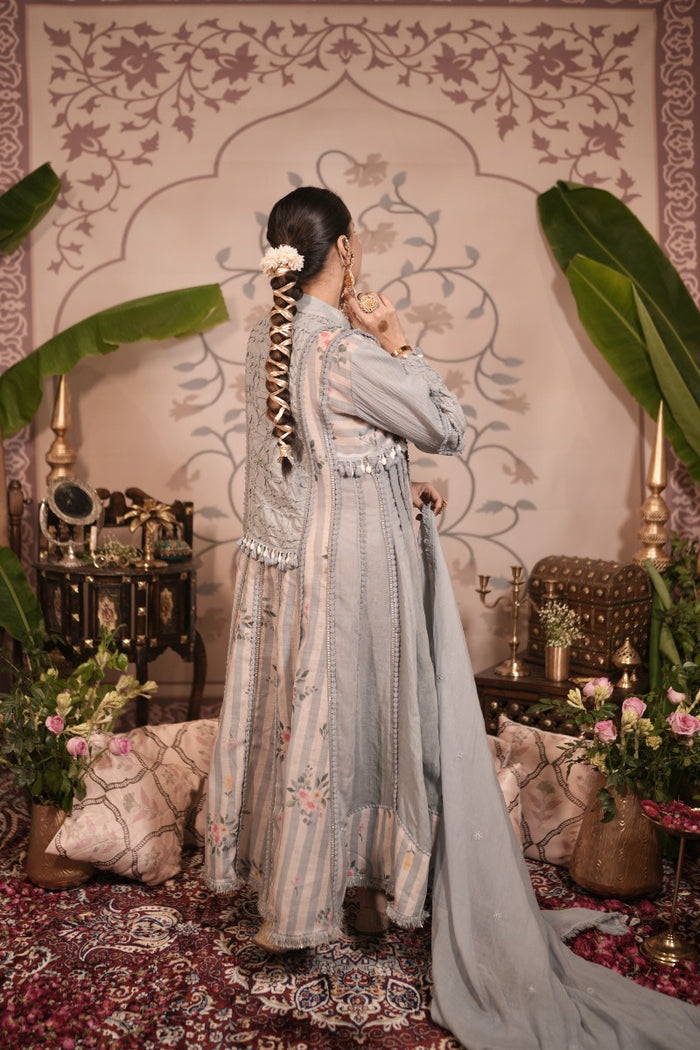 Blue linen kurta dress Singapore