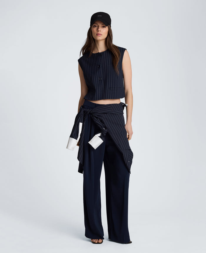 Boxy Four Button Vest