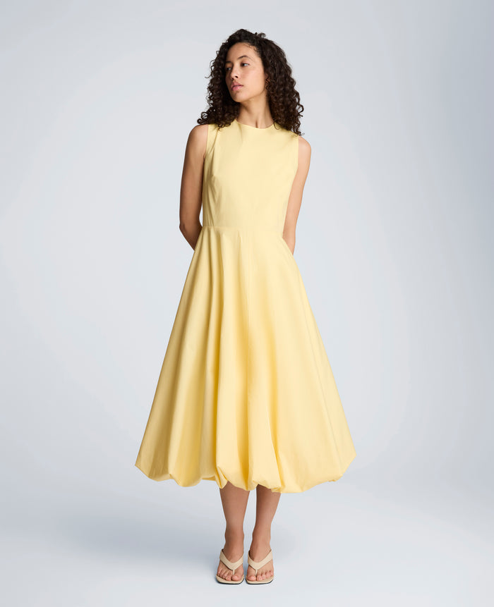 Bubble Hem Midi Dress