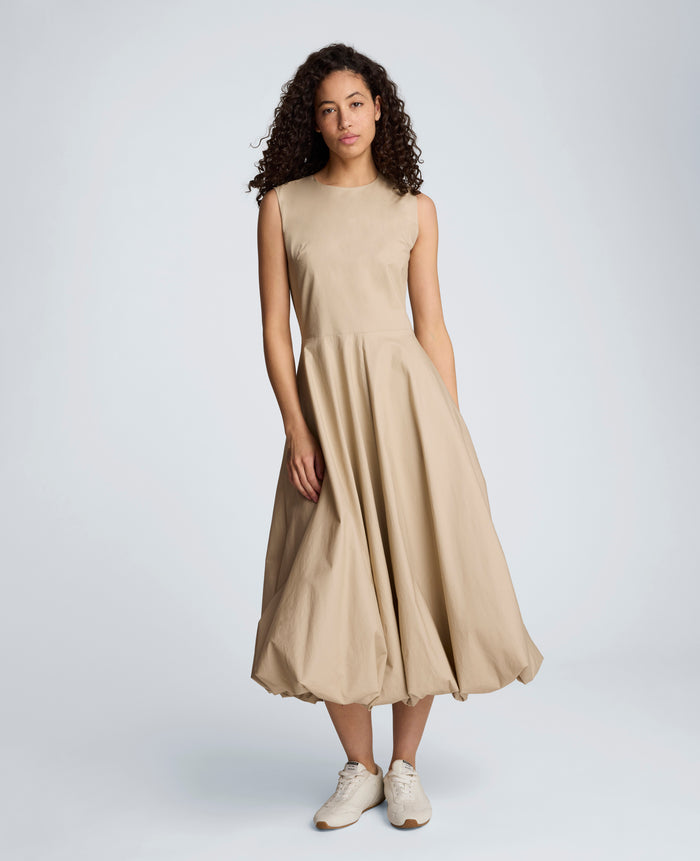 Bubble Hem Midi Dress