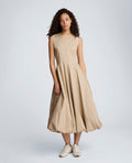 Bubble Hem Midi Dress