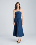 Bustier Strapless Denim Dress