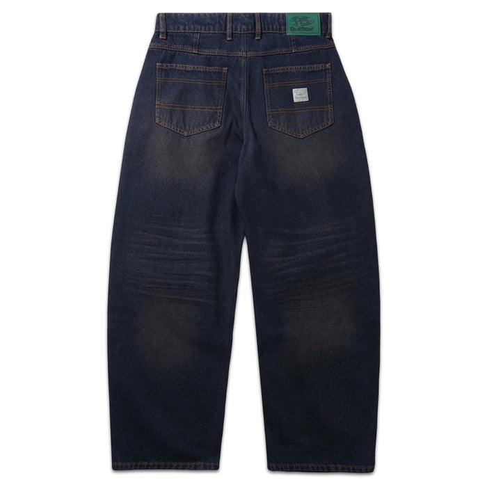 Butter Goods - Wide Cut Denim Jeans (Tinted Dark Indigo)