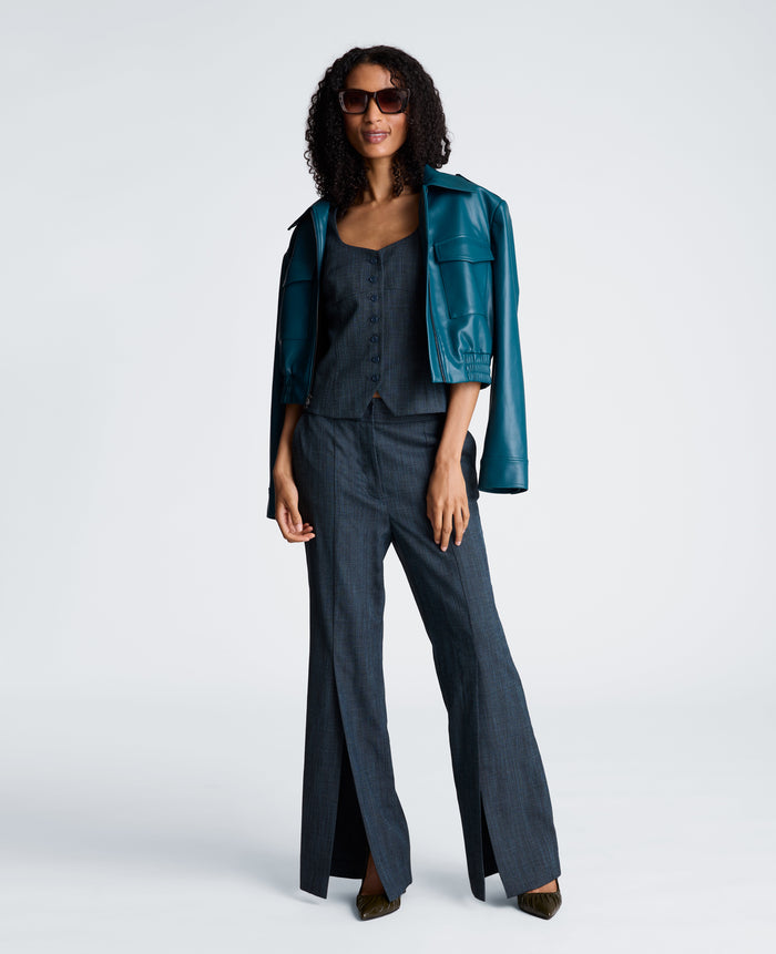 Button Front Bustier Vest
