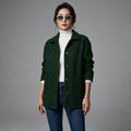 Veste boutonnée noire à poches pour femme - Koreanxwear - Taille M