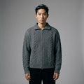 Pull tricoté torsadé col montant homme - Koreanxwear - Taille M