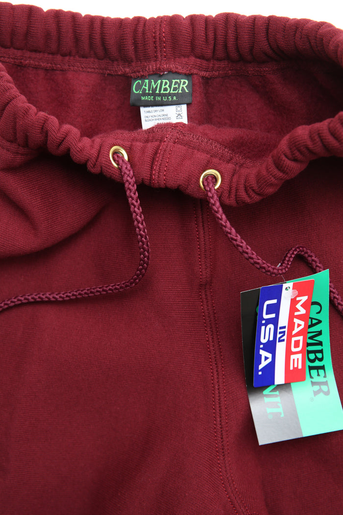 Camber #233 Cross-Knit Heavyweight Sweat Pant - Burgundy