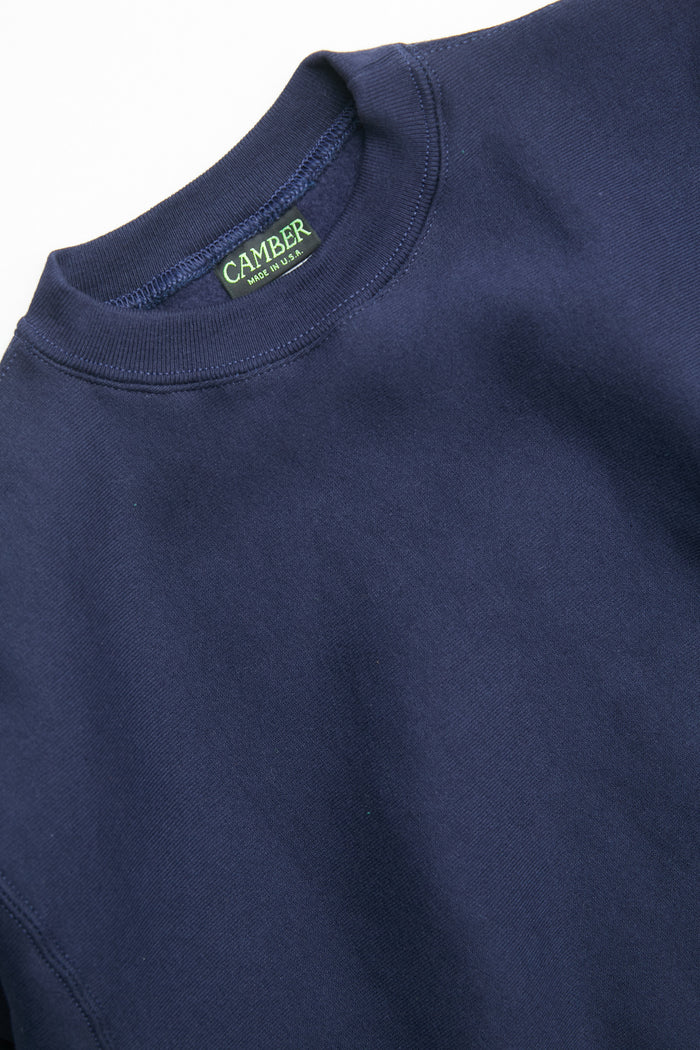 Camber #234 12 oz. Cross Knit Crewneck Sweatshirt - Navy