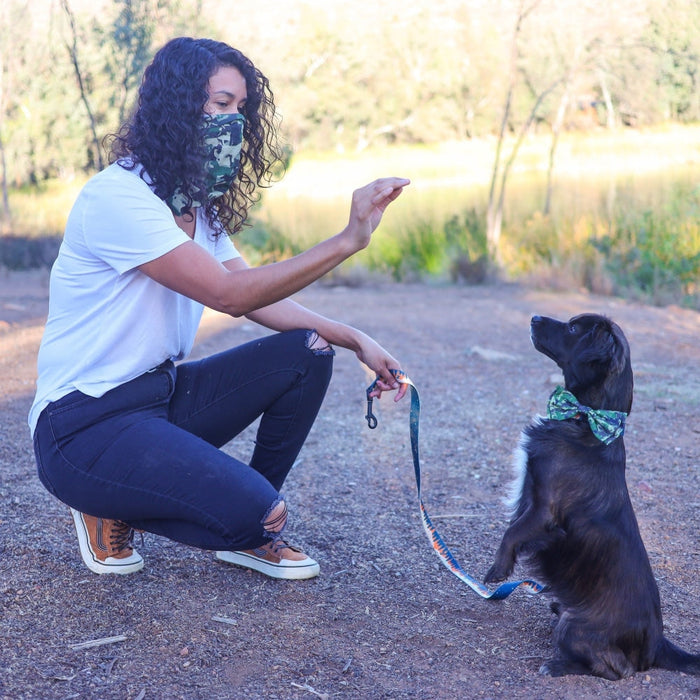 Camo Dog Green Bow Tie