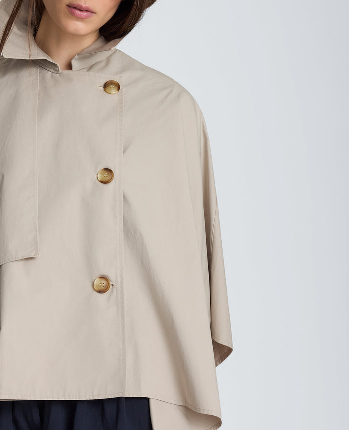 Cape Trench with Notch Collar