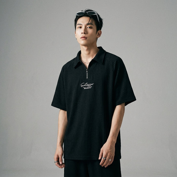 Chemise unisexe mi-manches décontractée en coton léger - Koreanxwear - Taille M