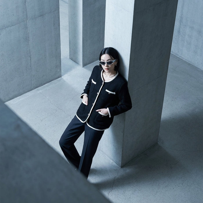 Veste oversize casual en coton pour femme - K-fashion
