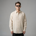 Chemise rayée décontractée unisexe en coton, style streetwear ample - Koreanxwear - Taille M
