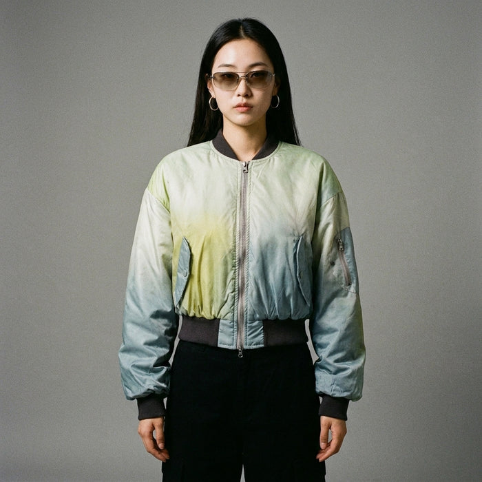 Veste zippée décontractée femme, style K-fashion, col rond, poches - Koreanxwear - Taille S