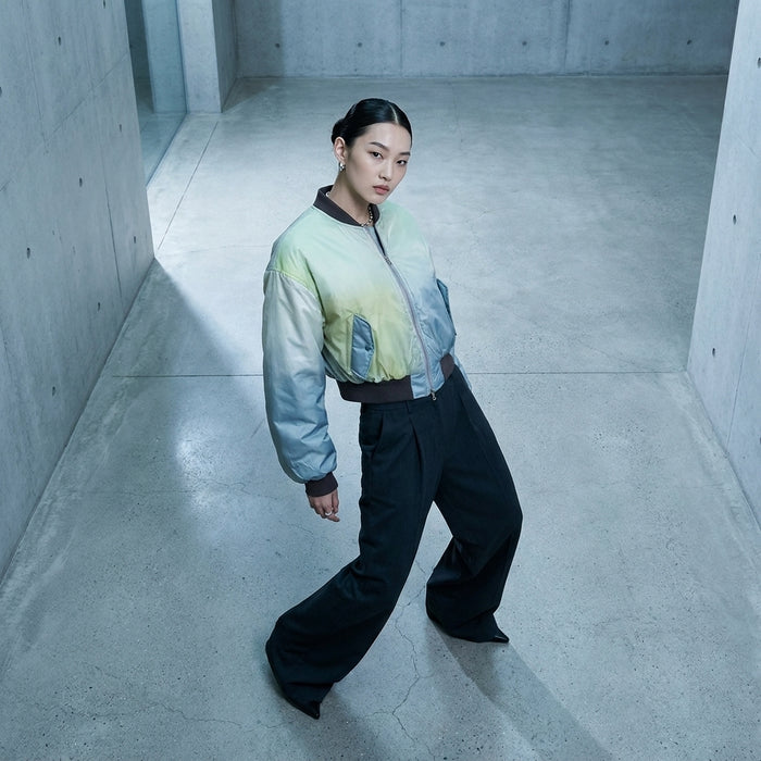 Veste zippée décontractée femme, style K-fashion, col rond, poches - Koreanxwear