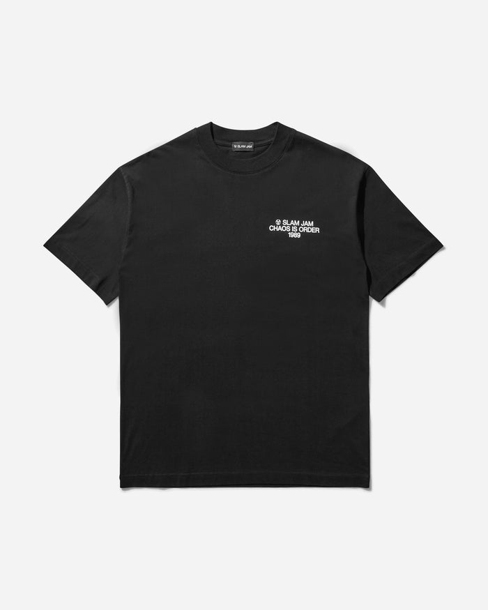 Slam Jam Chaos Is Order T-Shirt Black T-Shirts Shortsleeve SJPRCHAOS BLK