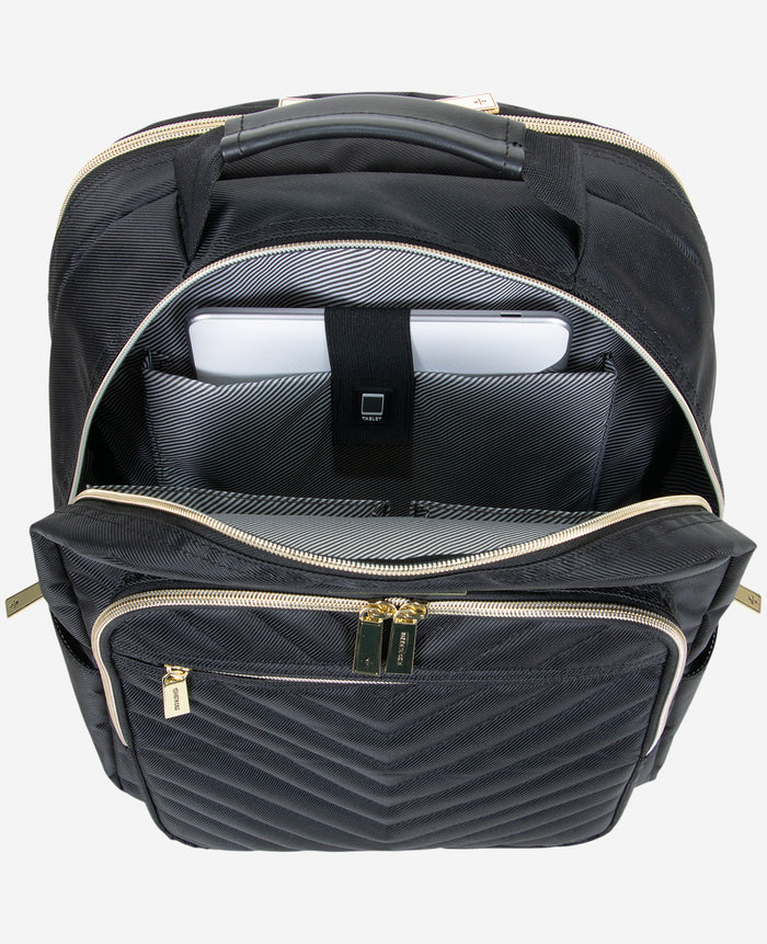 Chelsea 15.6-Inch Chevron Quilted Computer Backpack
