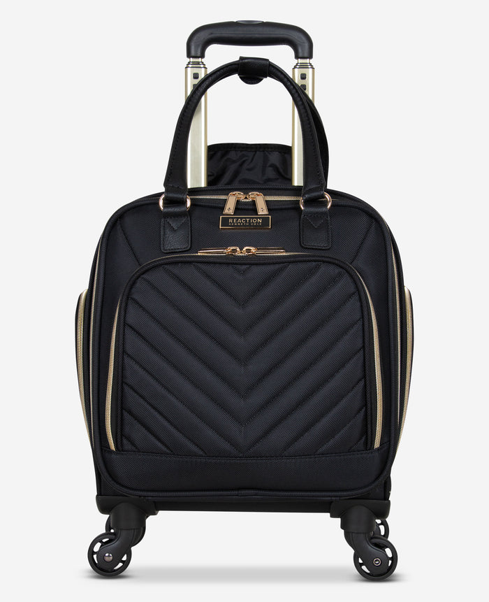 Chelsea Chevron Quilted Expandable Suitcase
