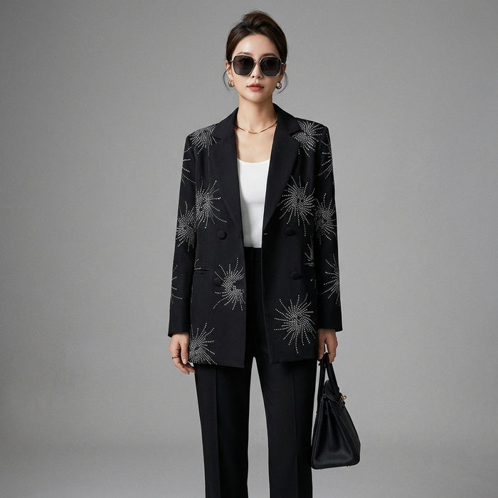 Veste de costume oversize noire femme - Koreanxwear - Taille M