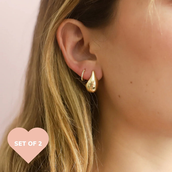 taudrey city girl earring stack